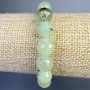 Bracelet Prénit natural stone faceted bead, diameter 10mm±, length 18cm± (stretch)