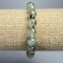 Bracelet Prehnite natural stone smooth ball, diameter 8mm+-, length 18cm+- (stretch)