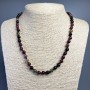 Necklace with Natural Tourmaline, Smooth Round Beads, 6.5mm ±, Length 50cm ±