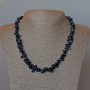 Aventurine Necklace Night of Cairo natural stone Chip, diameter 9×4mm±, length 45cm± with clasp