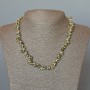 Jasper Necklace Dalmatian (Dalmatian Jasper) natural stone chip, 9×4 mm ±, length 46 cm ±