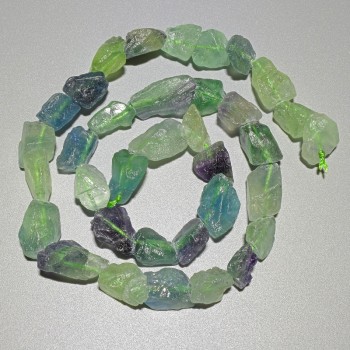 Fluorite Beads Natural Unprocessed Stone Faceted, 10×12 mm, +/- diameter, 40 cm +/- on thread