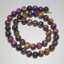Colored Cat's Eye Beads natural stone smooth round bead, diameter 8.5mm, length 38cm on thread