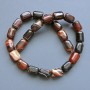 Agate Beads Brown Natural Stone Bar, 11×15mm approx, 39cm length, on nylon thread