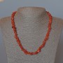 Carnelian Necklace Natural Stone Faceted Beads, 8x4 mm, ~48 cm length