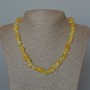 Citrine Necklace with Natural Stone Chunks, 8x5mm, 48 cm long