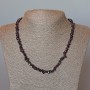 Garnet Necklace, natural stone碎粒 grains, diameter 6x3mm±, length 48cm±
