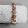 Bracelet Geolite natural stone chipping, diameter 9x4mm±, length 18cm (stretch)