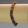 Natural Tourmaline Bead Bracelet with Rondelle Shaped Beads, 6x4.5 mm, 5 mm+-, 18 cm (stretch)