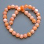 Tinted Quartz Beads Smooth Round 8.5mm Diameter ±, 38cm Length ± on Thread
