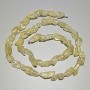 Citron-shaped Quartz Beads natural stone faceted, diameter 6x9mm±, length 40cm± on thread