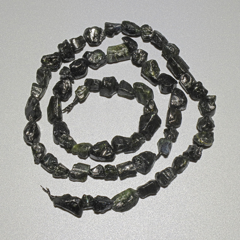 Sunstone Obsidian natural stone faceted beads, 6mm diameter, 40cm length on a thread