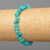 Turquoise Bracelet turquoise chip, diameter 6x4mm +-, length 18cm (stretch)