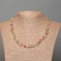 Toned Quartz Beads Necklace, Assorted Briolette 7×3 mm ±, 48 cm length