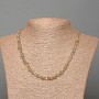 Necklace Labradorite natural stone chips, diameter 4x2mm +/-, length 47cm