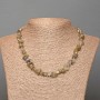 Labradorite Necklace natural stone fragment, diameter 10×4mm±, length 47cm