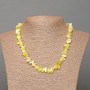 Necklace Jadeite Chip, 8x3mm+/-, length 47cm