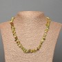 Green Jasper Necklace natural stone chip, 7x3mm, length 47cm