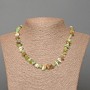 Chrysoprase Necklace, Natural Chip Stone, diameter 7×3mm, length 47cm