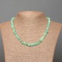 Amazonite Necklace natural stone碎 shard, diameter 7x3mm+-, length 46cm