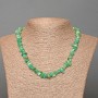 Amazonite Necklace natural stone chip, diameter 7x3mm±, length 46cm