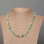 Necklace Assorted Natural Stone Gravel, diameter 8x4mm +-, length 48cm