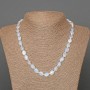 Moonstone Necklace (synthetic) oval, diameter 8×10mm, length 48cm