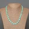 Turquoise Necklace Beads (single) Oval, 8x10 mm diameter, length 48 cm