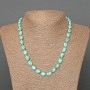 Turquoise Necklace Beads (single) Oval, 8x10 mm diameter, length 48 cm