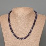 Necklace Aventurine Night of Cairo (synthetic) smooth rondel, diameter 8x5mm+-, length 49cm+
