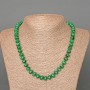 Malachite Beads (standalone) smooth rondelle, diameter 9x7mm+-, length 49cm+-