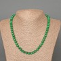 Malachite Beads (single) smooth rondelle, diameter 8×5 mm, length 48 cm