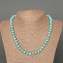 Turquoise Beads (singles) Smooth Rondelle, diameter 9x6mm, length 48cm