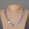 Sodalite Necklace Natural Stone Rectangular, 13x18mm, length 48cm