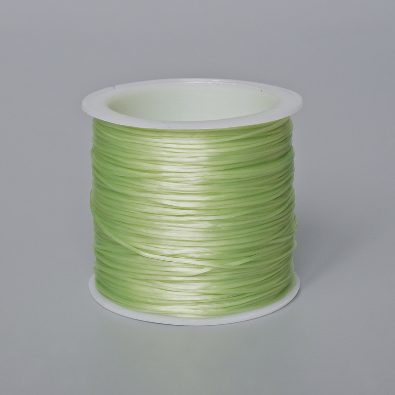 Craft Elastic Band Spool, Green (Lettuce) - 30 m+