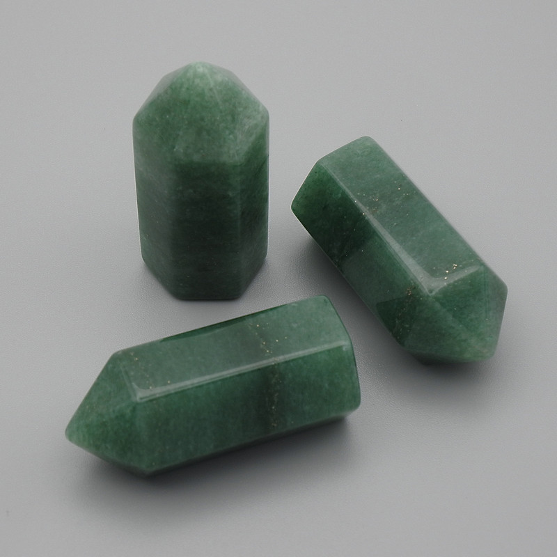 Souvenir Pencil Natural Jade Stone, diameter 36x16mm (price per 1 pc)