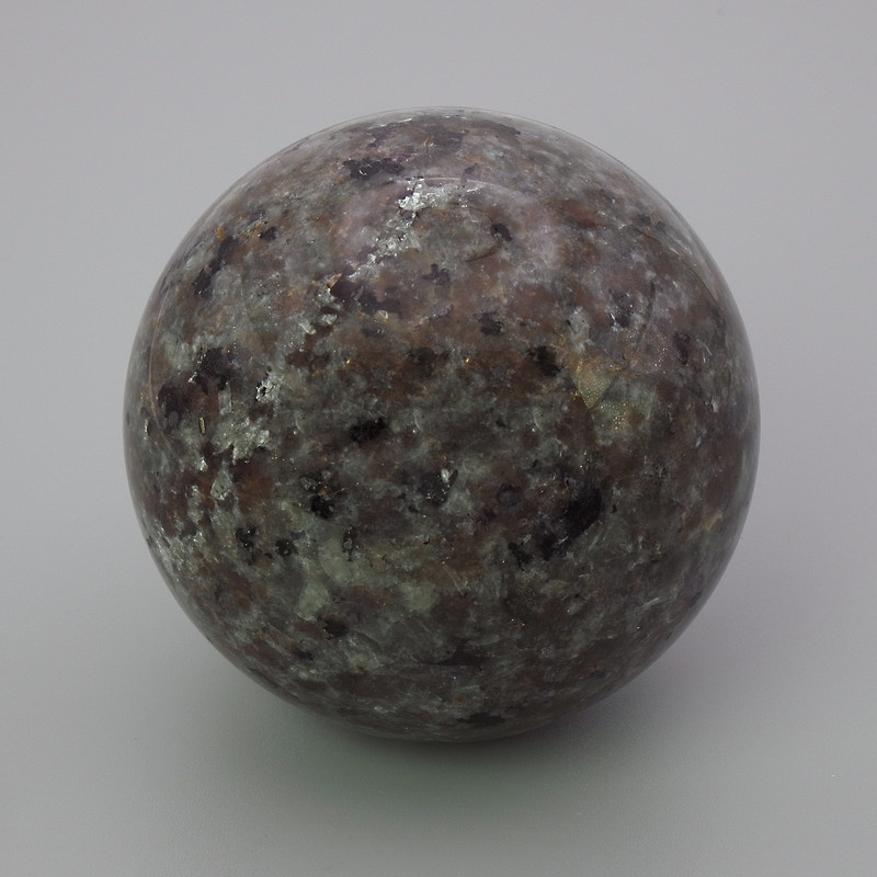 Gift sphere made of natural gabro stone, diameter 52 mm ± weight from 200 g (Price per 100 g)