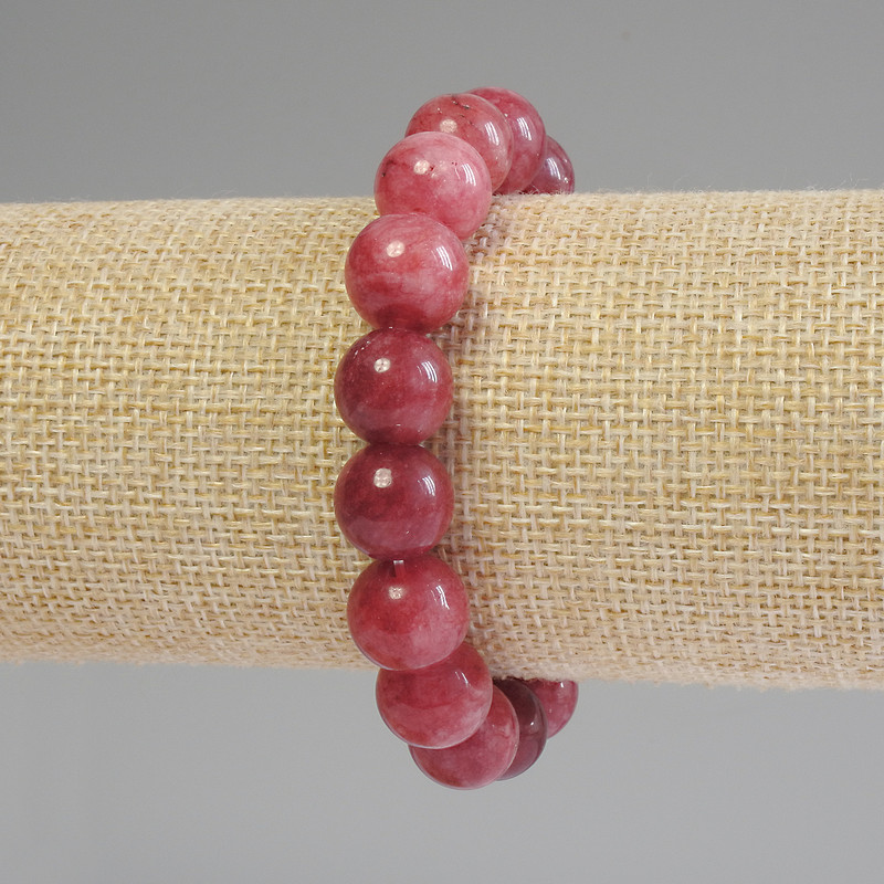 Tourmaline Smooth Round Bracelet, Approx. 12 mm, Approx. 18 cm Stretch
