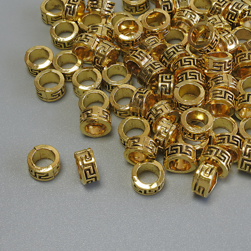Bead Inlay Finding Color: Gold Tone, 5.5×3 mm ± hole 4 mm ± packaged 20 g (~80 pcs)