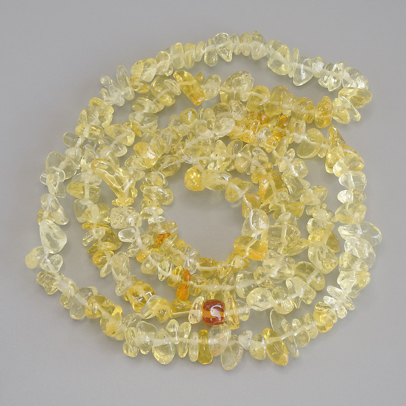 Citrine Beads Chip, 6-11×2-4 mm, 5 mm±, 80 cm± length on a thread