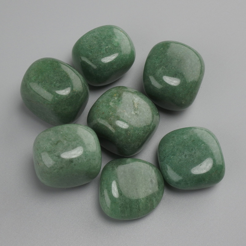 Natural jade stone, diameter 22-24×18-20 mm ± (packaged 100 g) polished rough nuggets, no hole